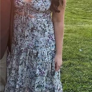 Floral Print Maxi Dress